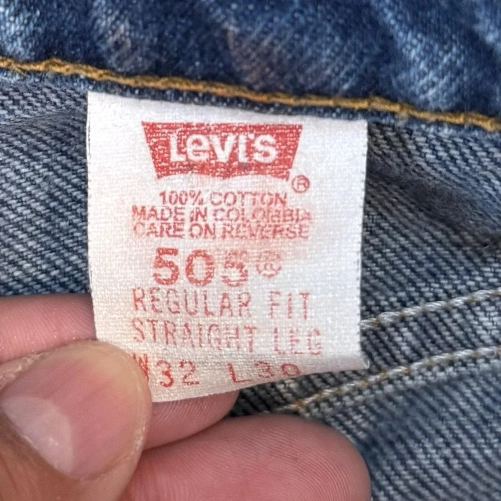Vintage Levis 505 Jeans Men's Size 30x30 Classic Blue Denim 1998 Pants 90s VTG